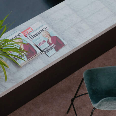 Magazine on Table